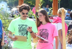 Wearing a bright fluorescent green Tlu-piich Games T-shirt, rookie coordinator Brevin Charleson joked that he took the “heat” from a sticky 28C day and the “heat” from all the participants with ease. 