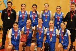 The senior girls final on Jan. 10 saw Nanaimo’s Dover Bay Dolphins outshoot Victoria’s Pacific Christian Pacers 88-73 to win a Totem 70 trophy. 