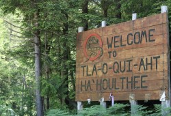 The District of Tofino is in the unceded traditional territory of the Tla-o-qui-aht First Nations. Visitors are greeted by this welcome sign as they journey along Highway 4 to check-in for a stay in Canada’s surf capital. 