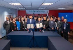 On Nov. 13 in Seoul forestry trade mission delegates witness the signing of a Memorandum of Understanding between Canada Wood, Forestry Innovation Investment and the Korea Land and Housing Research Institute, South Korea’s largest housing builder. This agreement supports advanced wood use in South Korea, aligning with new policies that allow taller timber buildings and promote low-carbon construction. With B.C.’s expertise in mass timber and a steady supply of high-quality wood products, this partnership op