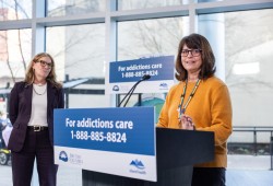 Kim Keats, a registered nurse with Access Central, believes that the telephone service will be helpful to those in remote communities. (Province of B.C. photo)