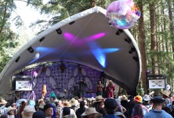Approximately 850 festivalgoers and volunteers attended the three-day event.