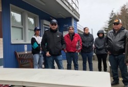 Chief Councillor Greg Louie from the Ahousaht delegation said, "The word unity is in community, the last five letters.  That’s what its about. We come to support our people that are in the hospital and with the naming, the banner here." 