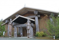 The House of Huu-ay-aht is constructed from giant cedar and spruce logs two metres in diameter, hewn from old growth forest. (Eric Plummer photo)