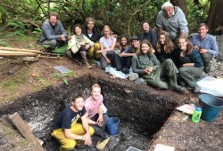 The excavation team from the University of Victoria last came to Keith Island in the summer of 2019. (Submitted photo)