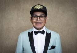 William Thomas of Ahousaht First Nation poses for a portrait at the Nuu-chah-nulth Tribal Council Graduation ceremony held at the Alberni District Secondary School in Port Alberni, on June 11, 2022.