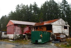 The building that housed the Ahousaht Day School was demolished in 2020. (Curt McLeod photo)