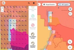 This map is shared on the Facebook site AV Chatterbox 2.0, as many in the Port Alberni community fear the wildfire will reach the city. (AV Chatterbox 2.0 image)  