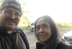 Kimball and Bernice Davidson share a laugh.