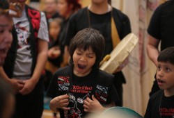Groups came from across northern Nuu-chah-nulth territory, including performers from Kyuquot (pictured).