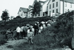 After spending his early childhood with parents in Queen’s Cove and Ehatis, the government-ordered succession of relocations for Lyle Billy began with a four-year stint at Christie Indian Residential School on Meares Island. Pictured is Christie in 1961, one year before Billy came to the institution. (National Centre for Truth and Reconciliation photo)