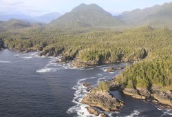 Nuu-chah-nulth territory encompasses over 350 kilometres along the west coast of Vancouver Island, including numerous communities that can only reach a medical facility by boat or logging road. Pictured is Clayoquot Sound.