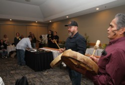 The Estuary to Old Growth Gathering brought together representatives from Nuu-chah-nulth, Coast Salish, Kwakwaka’wakw and Haida nations. 