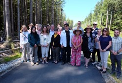 The path completes the trail from Ucluelet to Tofino, bringing hopes of increased tourism and a future marathon event.