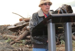 Phillip Edgar of the Ditidaht First Nation speaks at the event on Nov. 15. (Denise Titian photo) 