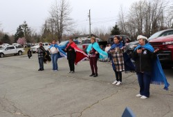 On April 2 people gathered at 6200 Gallic Road to witness the ground breaking ceremony. (Denise Titian photo)