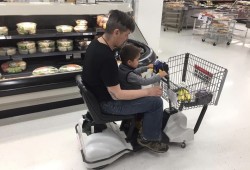 After an incident with the police Billy sustained a brain injury and mobility issues. He is pictured here with his youngest child Daniel.