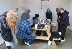 People use Port Alberni’s Overdose Prevention Site on Third Avenue. All of those photographed have agreed to getting their picture taken. (Alexanndra Mehl photo)