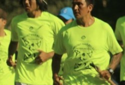 Jim Charlie and his son Shyquintin were two of the participants in the 2017 Heliset Hale Relay. (photos courtesy Janice Johnson)