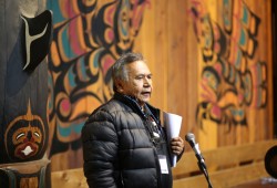 As First Nations and ocean farmers explore the future of kelp growing, Nuu-chah-nulth Seafood President Larry Johnson hopes that those tied to the industry will work together – never losing sight of the lesson that everything in our world is connected. (Eric Plummer photo)