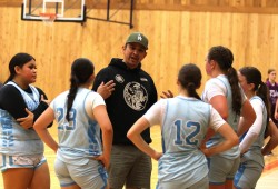Luke Robinson coaches the U17 girls Diversity Draft Picks to a win over Port Alberni’s Rain.