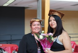 Michelle James and Jordanna Jack were among the over 50 Nuu-chah-nulth graduates recognized on June 6.