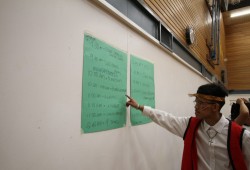 The school potlatch followed a timed schedule.