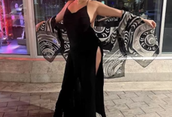 Destiny Kitlamuxin in black gown