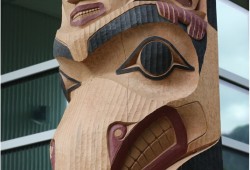 The piece was carved by Sanford Williams, one of the First Nation’s most renowned artists. 