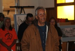 Tyee Ha’wilth Yahtloah, Mike Maquinna, welcomed visitors to Yuquot, as part the tradition his father started “to re-establish Yuquot as a global site for cultural exchange and renewal.”