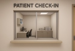 The upcoming cancer clinic will be near the main entrance of West Coast General. Cancer patients have compromised immune systems and having the clinic near the entrance to the hospital minimizes their contact with the general population. (Island Health photo rendering)