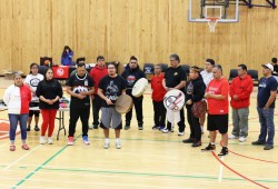 The Charleson Family had a moment of silence during the tournament to honour Nuu-chah-nulth basketball legend Con Charleson. 
