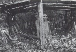 The Whalers Washing House was photographed before it was taken from Yuquot and delivered to the American Museum of Natural History in 1903. (George Hunt photo)