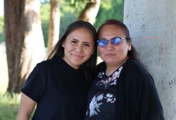 Zakariyah Thomas with her mom Freida.