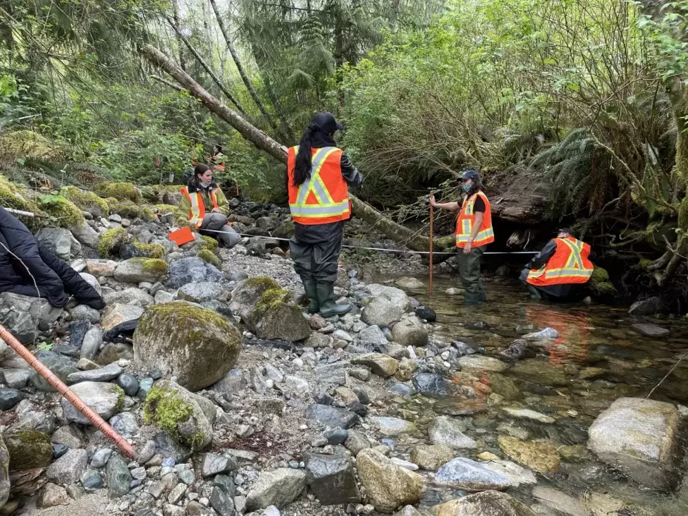 Participants engage in a 5-week technical training certification facilitated by the Central Westcoast Forest Society (CWFS) between April 19 to May 21 near Tofino. Photo supplied by CWFS