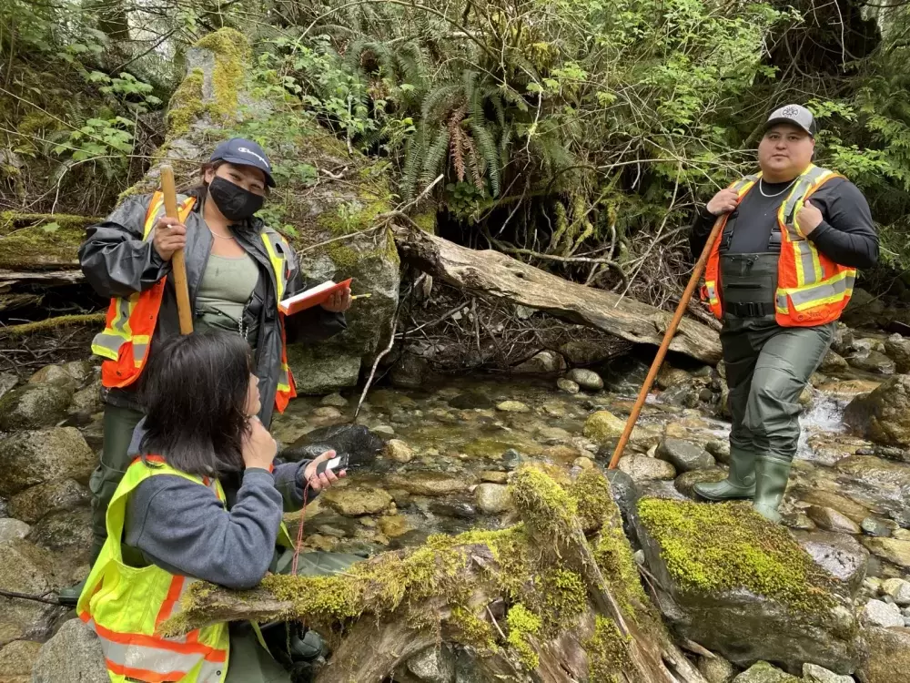 Participants engage in a 5-week technical training certification facilitated by the Central Westcoast Forest Society (CWFS) between April 19 to May 21 near Tofino. (Photo supplied by CWFS)