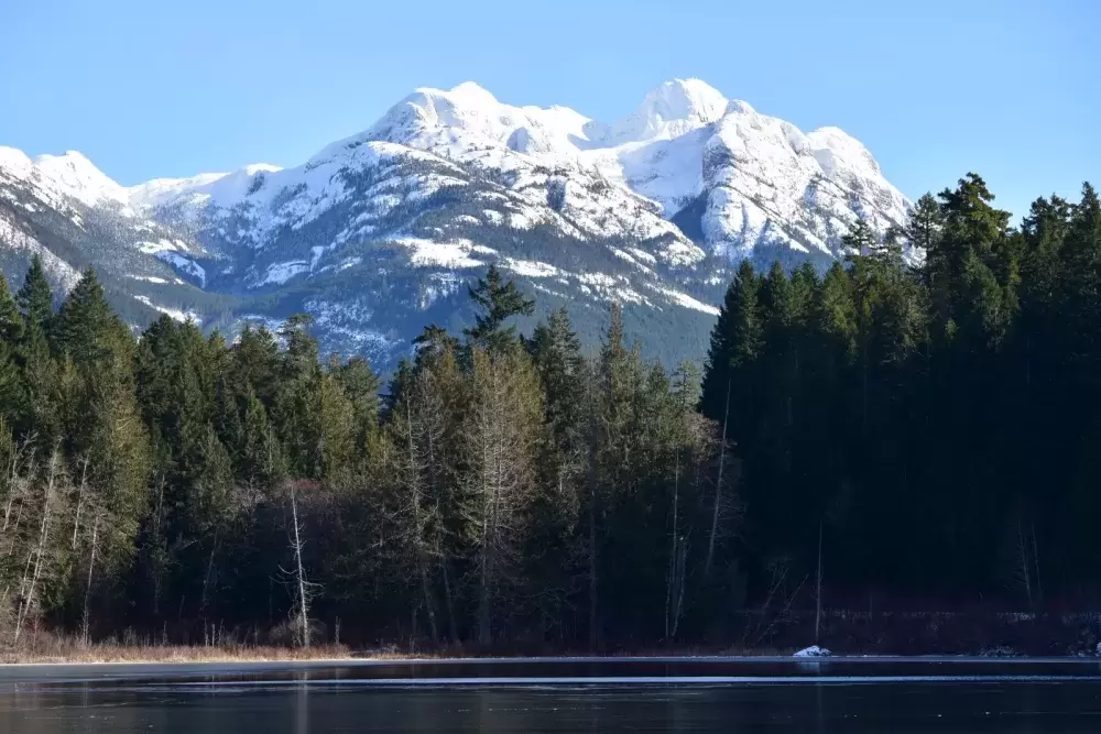 The new Lake Loon campground location overlooks Mount Arrowsmith. (Mosaic Forest Management photo)