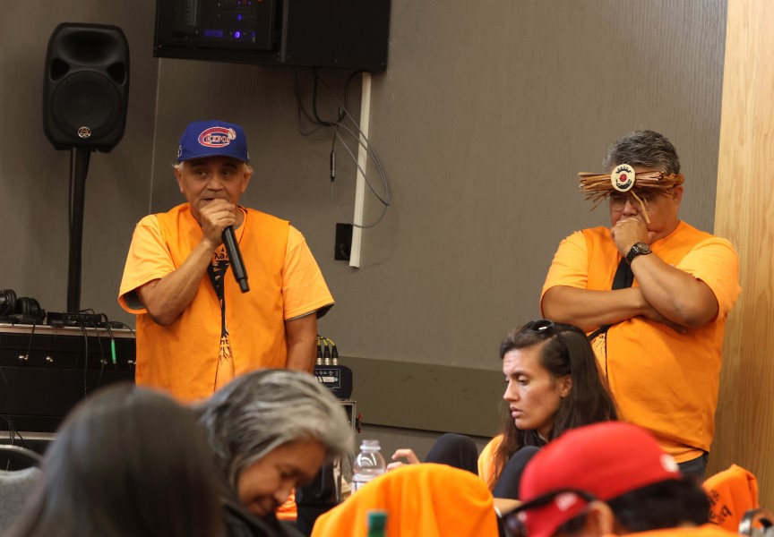 Francis Frank addresses National Day for Reconciliation crowd 