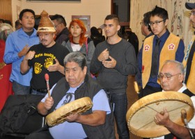 Ahousaht singers.