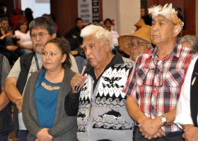 Huupakwanum Simon speaks.