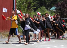 Ditidaht dances the Welcome song