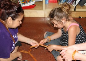 Cedar weaving at Ditidaht