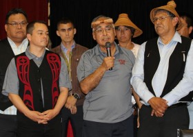 Ahousaht delegation