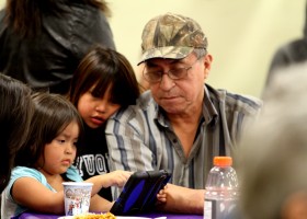 Grandpa and the girls