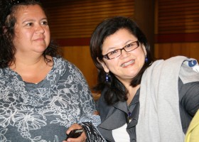 Guests Tsawwassen Chief Kim Baird and Chief Leah George-Wilson