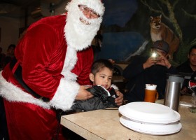 Santa and three year old Edward