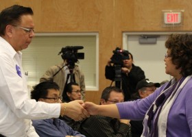 Tseshaht Chief Councillor Hugh Braker accepts the responsibility of being a witness to the morning's events.