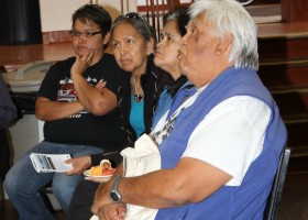 A group discusses who their language champions are