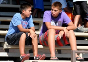 In the stands 3 Aug. 7 Bob Dailey for track Tlu-piich Games