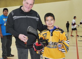 Rick Hanak with All-Star Justin Bartleman